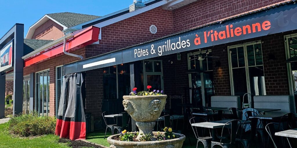 La terrasse du Pacini Shawinigan