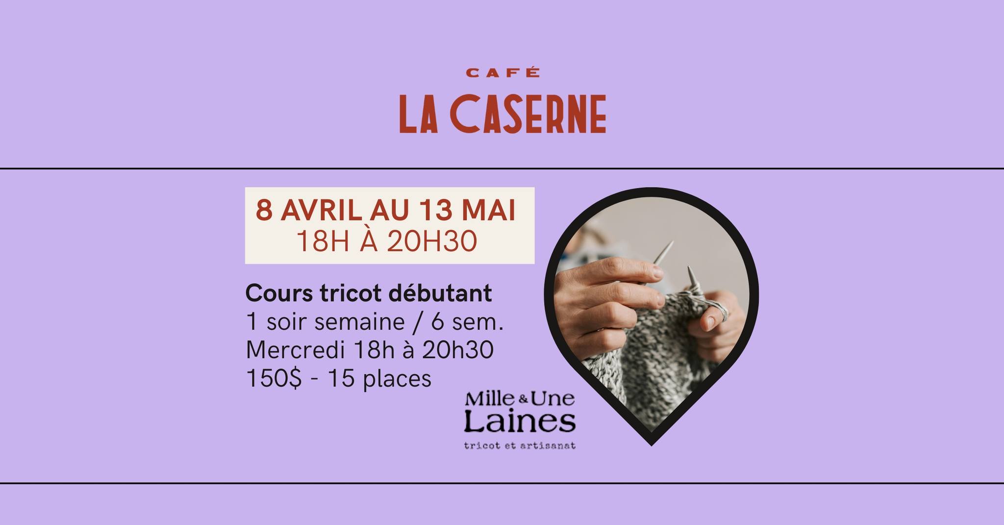 Cours de tricot débutant avec Mille & Une Laines