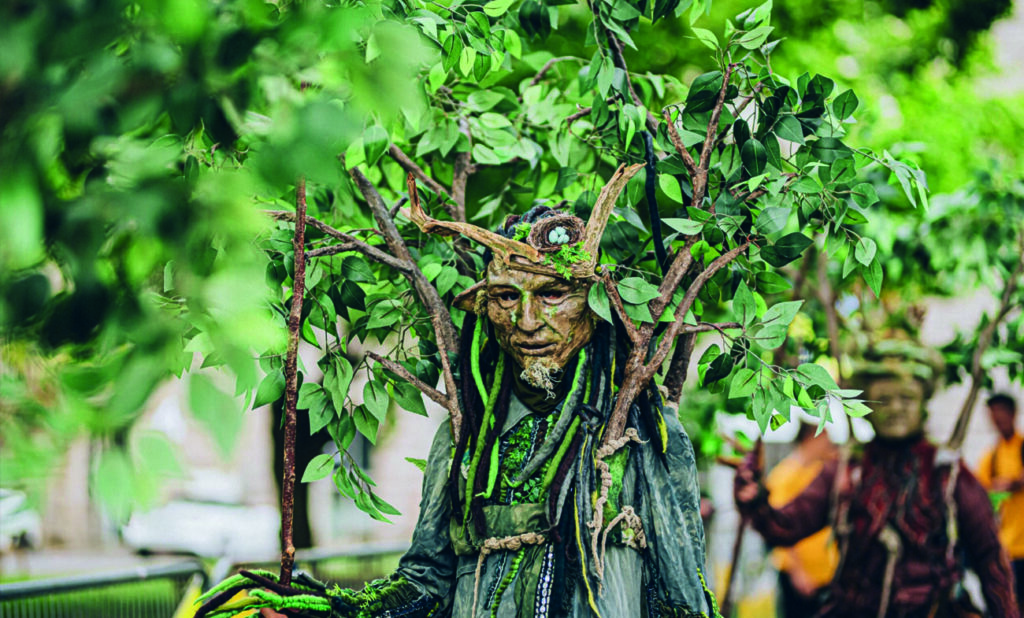 Un des personnages du théâtre en cavale de Culture Shawinigan