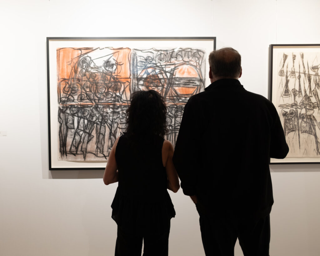 Le vernissage de l'exposition Riopelle à la Factrie 701