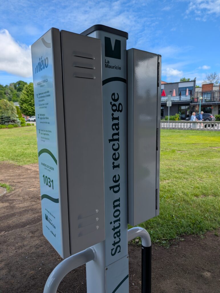 Bornes de recharge pour vélos électriques à Shawinigan