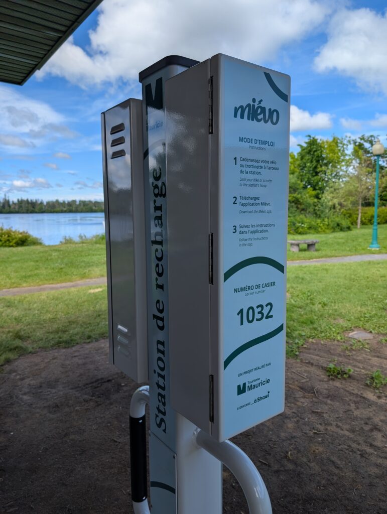 Bornes de recharge pour vélos électriques à Shawinigan