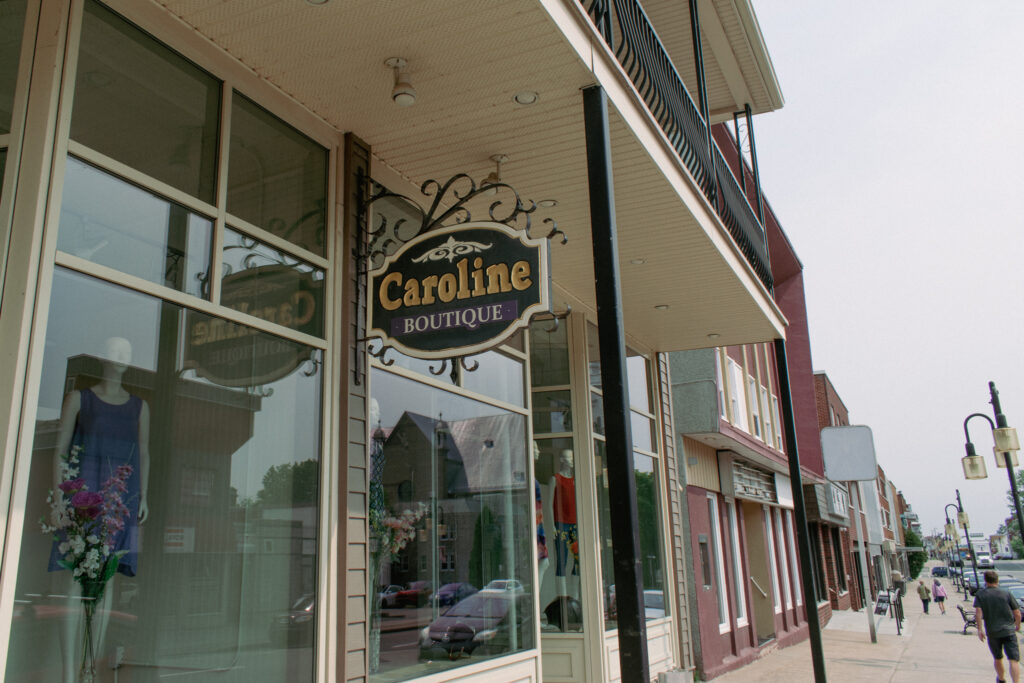 Façade de la boutique Caroline
